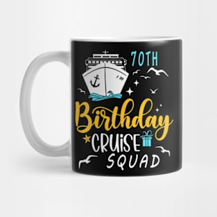 70Th Birthday Cruise Squad Gifts 2024 Matching Party Family Mug